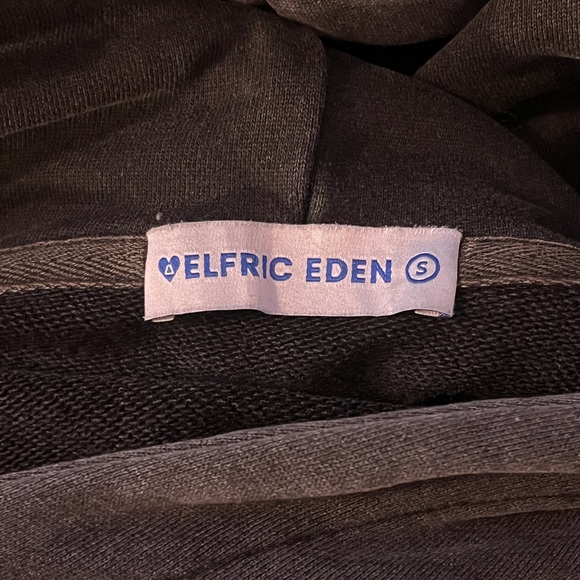 Aelfric Eden Black Hoodie with Pink Label - Picture 3 of 3